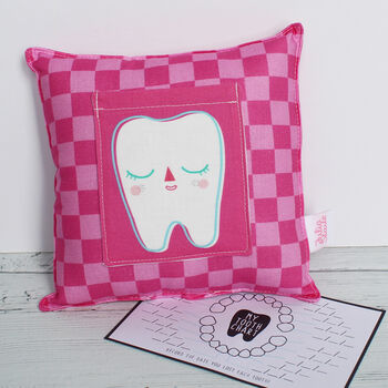 Checkerboard Tooth Fairy Cushion, 5 of 12