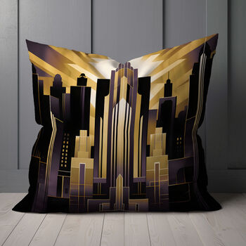 Urban Horizons Art Deco Hand Made Cushions Design Three, 6 of 8