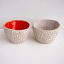 Handmade Ceramic Small Planters With Circle Design, thumbnail 4 of 10