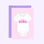 It's A Baby Girl Card, thumbnail 1 of 2