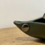 Personalised Dark Racing Green Leather Accessories Tray, thumbnail 6 of 12
