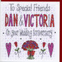 Personalised Special Friends Wedding Anniversary Card, thumbnail 2 of 2