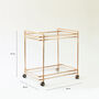 Handmade Drink Trolley In Copper, thumbnail 3 of 7