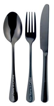 Stainless Steel Personalised Cutlery Three Piece Set, 4 of 11