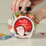 Personalised Santa Christmas Sweet Jar – Stocking Filler, thumbnail 2 of 4