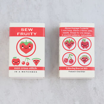 Sew Fruity Mini Cross Stitch Kit, 8 of 8