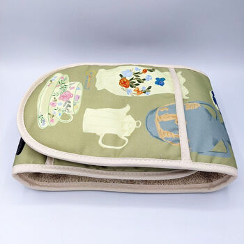 Luxury Pottery China Pattern Oven Gloves, 3 of 6