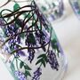 Wisteria Hand Painted Small Glass Vase, thumbnail 2 of 4