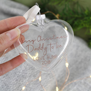 Daddy To Be Christmas Bauble Decoration, 3 of 4