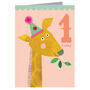 Mini Giraffe 1st Birthday Card, thumbnail 2 of 5