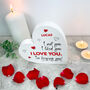 Personalised 'I'm Keeping You!' White Freestanding Heart, thumbnail 3 of 6