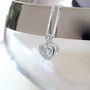 9ct White Gold 0.06ct Dancing Diamond Heart Necklace*, thumbnail 1 of 4