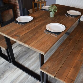 Reclaimed Wooden Dining Table, 10 of 11