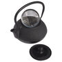 Black Tenshi Cast Iron Teapot 600ml, thumbnail 4 of 5