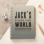 Personalised Metal World Domination Pocket Notebook, thumbnail 1 of 3