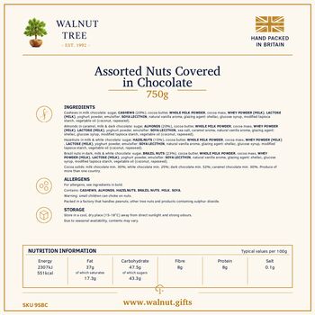 Luxury Chocolate Covered Nut Gift Box – 750g, 5 of 7
