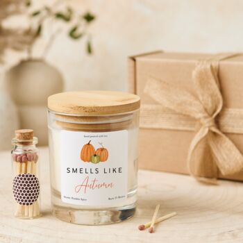 Autumn Cosy Pumpkin Candle Gift Set, 4 of 8