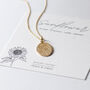 Sunflower Personalised Gold And Silver Necklace, thumbnail 4 of 12