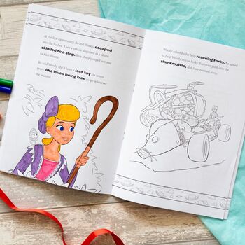 Personalised Toy Story Four Colouring Book, 4 of 8