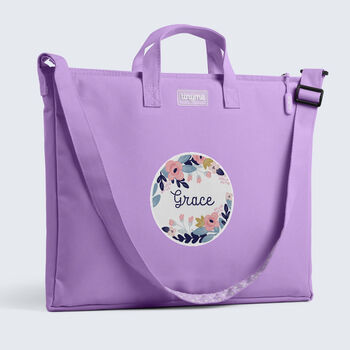 Personalised Flourish Design Kids Book Bag, 8 of 9