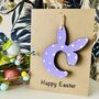 Personalised Easter Bunny Letter Wooden Keepsake Card, thumbnail 2 of 9