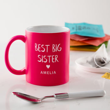 Personalised 'Best Big Sister' Mug, 2 of 4