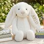 Personalised Embroidered Bunny Soft Toy Baby Gift, thumbnail 1 of 6