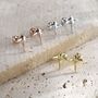 Sterling Silver Manta Ray Screw Back / Internally Threaded Flat Back / Stud Earrings, thumbnail 4 of 12