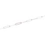 Sterling Silver Large Rectangular Chain Necklace, thumbnail 7 of 12