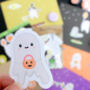 Halloween Party Ghosts, Cute Die Cut Sticker Pack, thumbnail 6 of 7
