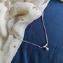 925 Silver Heart Dangle Boho Thin Payal Anklet, thumbnail 4 of 8