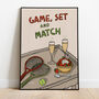 Game, Set And Match Print, thumbnail 1 of 9