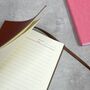 Personalised Leather Notebook Lined, thumbnail 4 of 10