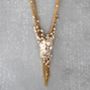 Pearl And Gold 'V' Tassel Necklace, thumbnail 1 of 5