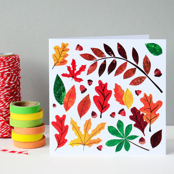 Autumn Leaves Greetings Card, 7 of 8