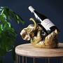Gold Elephant Wine Bottle Holder, thumbnail 2 of 6