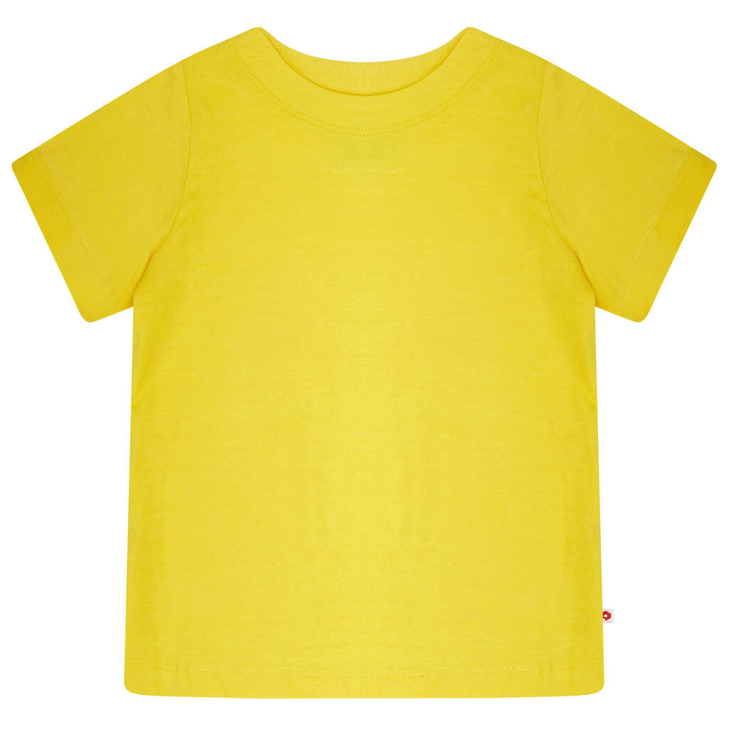 Building Block Primrose T Shirt By Piccalilly | notonthehighstreet.com