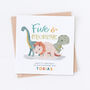 Happy 5th Birthday Dinosaurs Card, thumbnail 2 of 4