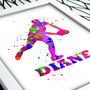 Personalised Rugby Player Print, thumbnail 1 of 5