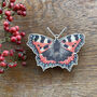 Small Tortoiseshell Butterfly Wooden Decoration, thumbnail 1 of 4