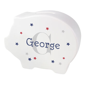 Personalised Name And Initial Piggy Bank Personalised Gif, 4 of 5