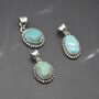 Turquoise Pendant: Sterling Silver, December Birthstone, thumbnail 7 of 7