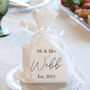 Mr And Mrs Personalised Wedding Favour Bag, thumbnail 1 of 1