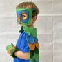 Green Parrot Felt Costume For Children And Adults, thumbnail 1 of 9