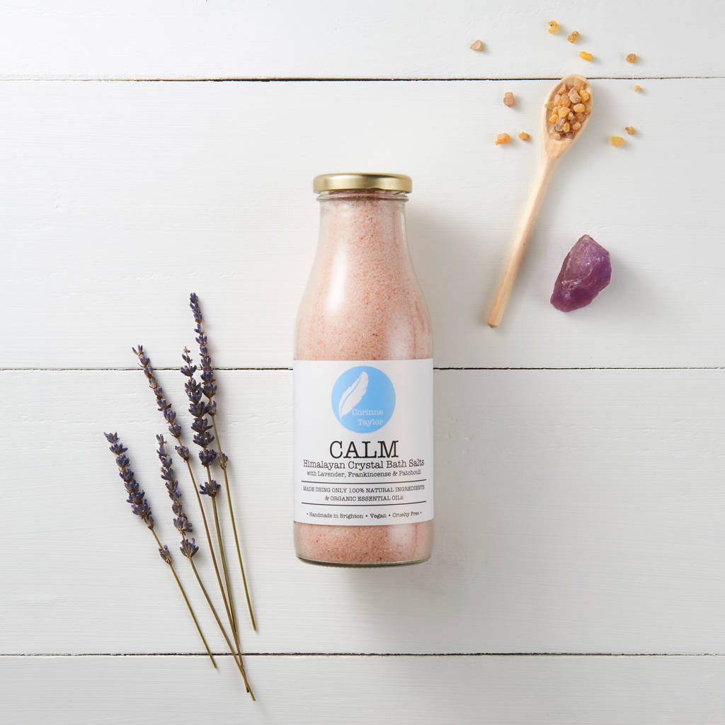 calm himalayan crystal bath salts by corinne taylor