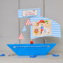 Personalised Pirate Birthday Sailboat Card, thumbnail 8 of 10