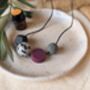 Essential Oil Diffuser Burgundy Silicone Necklace, thumbnail 1 of 5