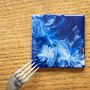 Sold Home Made Blue Ceramic Coasters | Set Of Four, thumbnail 2 of 8