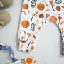 Clementine Unisex Baby Romper, thumbnail 3 of 7