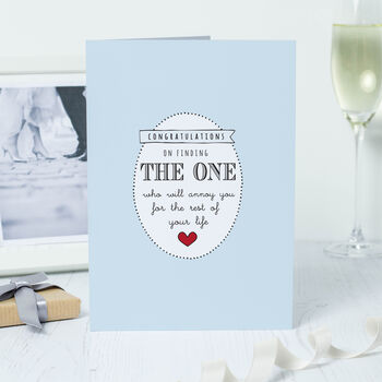 Congratulations On Finding The One…' Engagement Card, 2 of 2